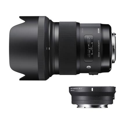 Sigma 50mm f/1.4 DG HSM Art Lens for Sigma EF and MC-11 Mount Converter