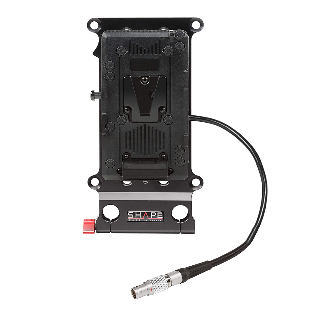 Shape Cheeseplate V-Mount with 15mm Rod Bloc for Canon C300 Mark II