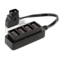 Shape D-Tap Male to 4x D-Tap Female Splitter Cable 0
