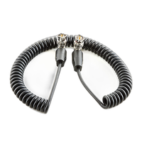 Shape Coiled SDI Cable with Right Angle Connectors - 20IN 0