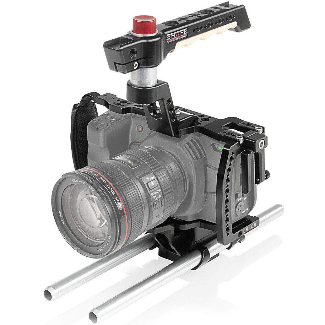 Shape Camera Cage w/ 15mm Rod System for Blackmagic Pocket Cinema 6K and 4K