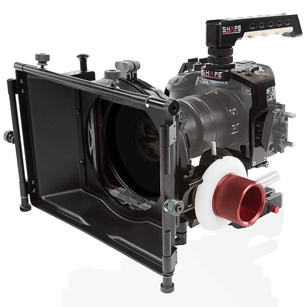 Shape Panasonic GH5 Cage with Matte Box and Follow Focus