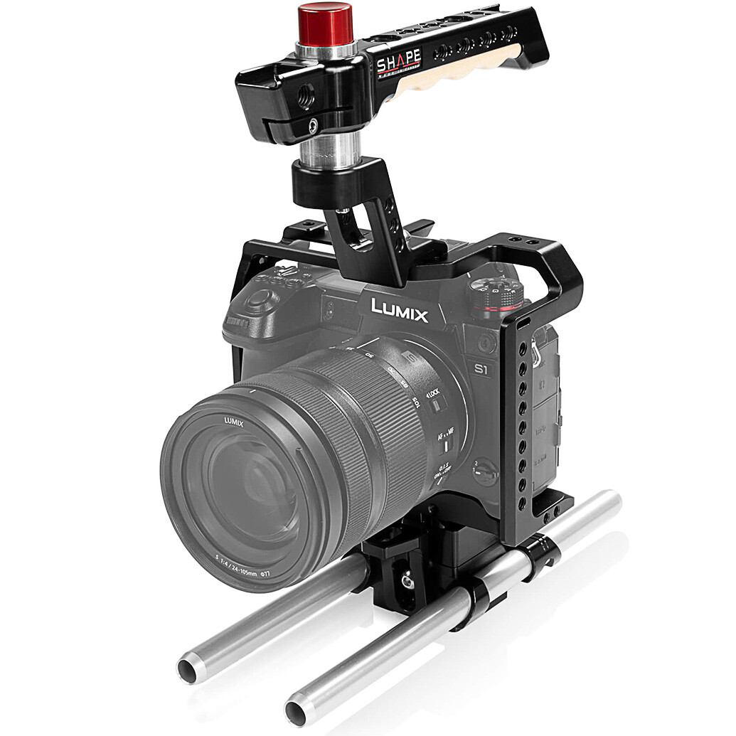 Shape Cage with 15mm LW Rod System for Panasonic Lumix S1/S1R Cameras