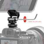 Shape Friction Smartphone Clamp with Tripod  and  Cold Shoe Mount 3