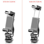 Shape Friction Smartphone Clamp with Tripod  and  Cold Shoe Mount 5