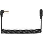 Shape Coiled 3.5mm Right-Angle LANC Male to Straight Female Cable 0
