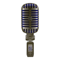 Shure Super 55 Supercardioid Dynamic Microphone (Chrome with Blue Foam) 1