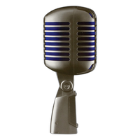 Shure Super 55 Supercardioid Dynamic Microphone (Chrome with Blue Foam) 2
