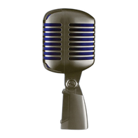 Shure Super 55 Supercardioid Dynamic Microphone (Chrome with Blue Foam) 3