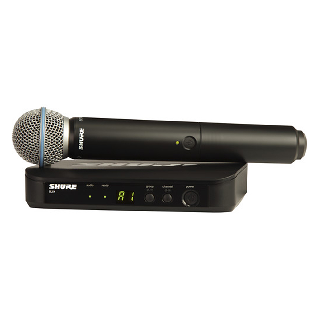 Shure BLX24 Handheld Wireless System With Beta 58A Mic (H10: 542 - 572 MHz)