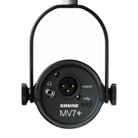 Shure MV7+ Podcast XLR/USB Microphone (Black) 1