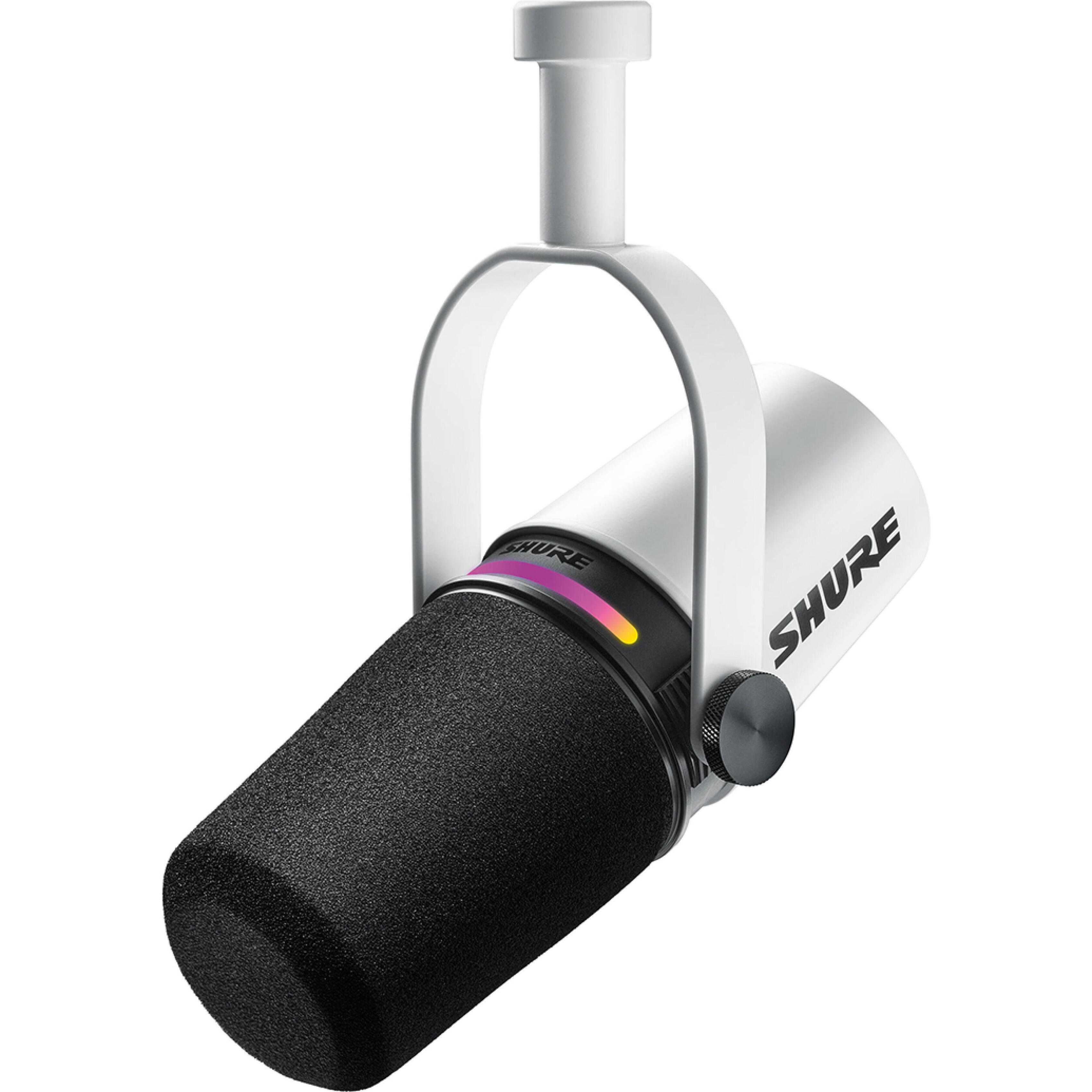 Shure MV7+ Podcast XLR/USB Microphone (White)