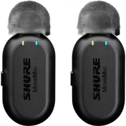 Shure MoveMic Two 2-Person Wireless Lavalier Microphones for Mobile Phones