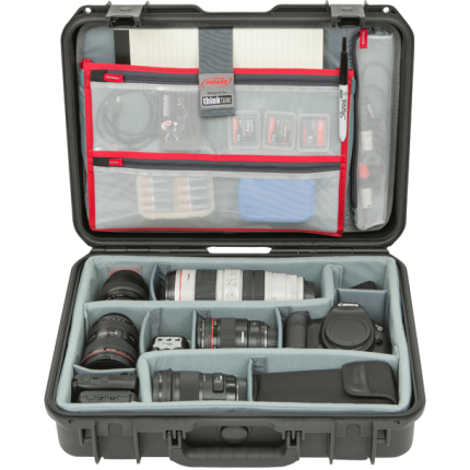 SKB iSeries 3i-1813-5 Case with Think Tank Designed Dividers  and  Lid Organizer