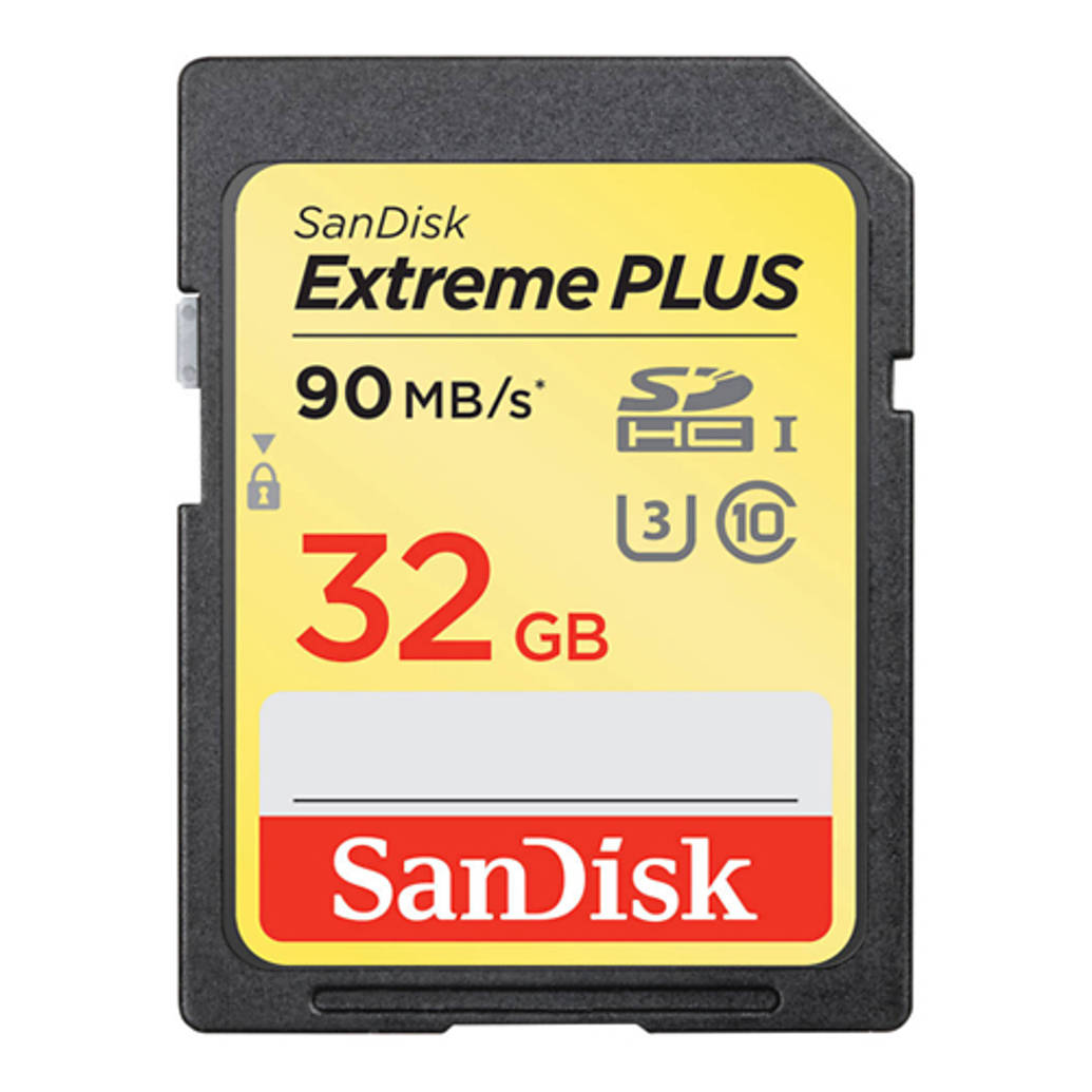 SanDisk Extreme Plus SDHC 32GB UHS U3 Class 10 up to 90MB/s Read 60MB/s Writ