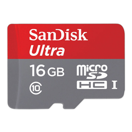 SanDisk Mobile Ultra microSDHC 16GB UHS Class 10 card w/adapter