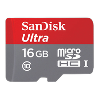 SanDisk Mobile Ultra microSDHC 16GB UHS Class 10 card w/adapter 0