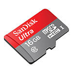 SanDisk Mobile Ultra microSDHC 16GB UHS Class 10 card w/adapter 1