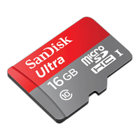 SanDisk Mobile Ultra microSDHC 16GB UHS Class 10 card w/adapter 1