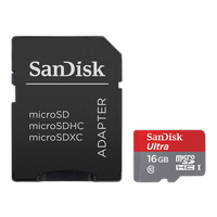 SanDisk Mobile Ultra microSDHC 16GB UHS Class 10 card w/adapter 2