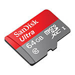 SanDisk Mobile Ultra micro SDXC 64GB UHS Class 10 card w/adapter up to 80MB/ 2