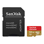 SanDisk Extreme micro SDXC 64GB UHS U3 Class 10 card w/adapter up to 90MB/s 2