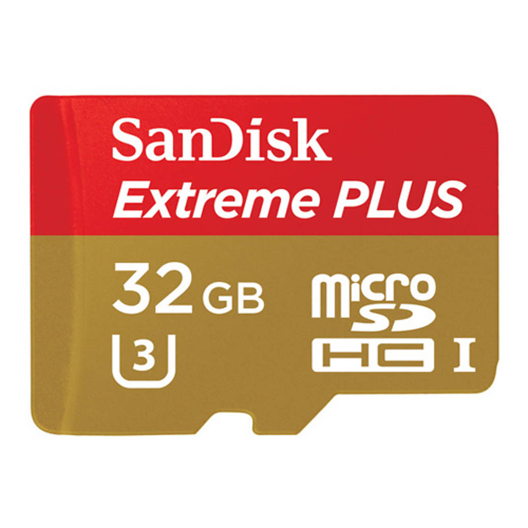 SanDisk Extreme Plus microSDHC 32GB UHS U3 Class 10 card w/adapter up to 95M