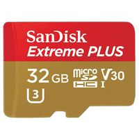 SanDisk Extreme Plus microSDHC 32GB UHS U3 Class 10, w/adapter up to 95MB/s 0