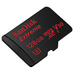 SanDisk Extreme micro SDXC 128GB UHS-I U3 Class 10 w/adapter up to 90MB/s 1