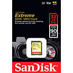 SanDisk 32GB Extreme UHS-I SDHC Memory Card 1