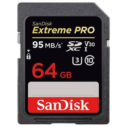 SanDisk 64GB Extreme PRO SDXC UHS-I Memory Card