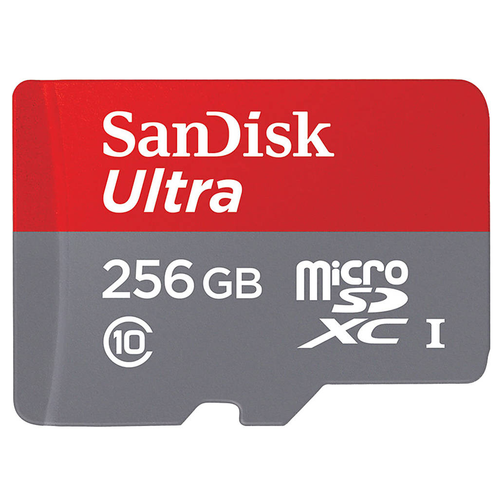 SanDisk 256GB Ultra UHS-I microSDXC Memory Card (Class 10)