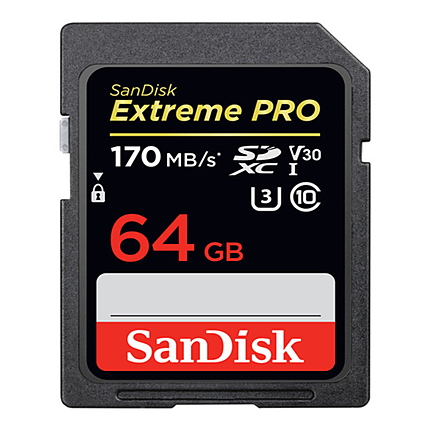 SanDisk 64GB Extreme PRO UHS-I SDXC Memory Card