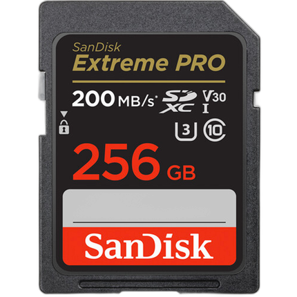 SanDisk 256GB Extreme Pro UHS-I SDXC Memory Card