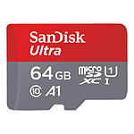 Sandisk ULTRA 64GB microSDXC UHS-I Class 10 Card (100MB/s) with SD Adapter 0