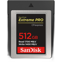 SanDisk 512GB Extreme PRO CFexpress Type B Memory Card 0