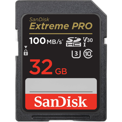 SanDisk 32GB Extreme PRO UHS-I SDHC Memory Card