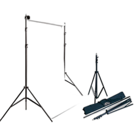 Savage Background Port-A-Stand with Case and white 50 backround (53X36)