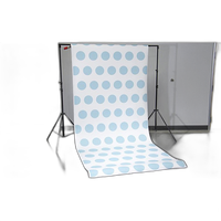 Savage 53X18 Printed Background - Aqua Polka Dot 4
