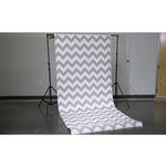 Savage 53X18 Printed Background - Gray White Chevron 3