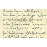 Savage 53X18 Printed Background - Romantic Script 0