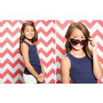 Savage 53X18 Printed Background - Red White Chevron 2