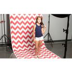 Savage 53X18 Printed Background - Red White Chevron 4