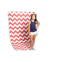 Savage 53X18 Printed Background - Red White Chevron 4