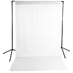 Savage White Solid Muslin Backdrop with Background Support Stand