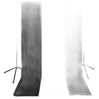 Savage Gray, Black  and  White Muslin Backdrops with Background Support Stand 0