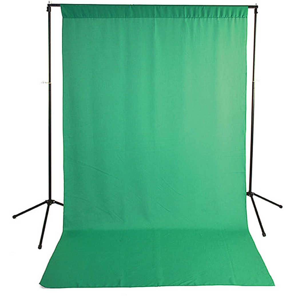 Savage Chroma Green Solid Muslin Backdrop with Background Support Stand