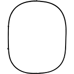 Savage 6 x 7 ft Reversible Collapsible Background - Black/White 0