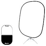 Savage 5 x 6 ft Reversible Collapsible Background Stand Kit - Black/White 0