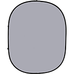 Savage 6 x 7 ft Reversible Collapsible Background - Dark/Light Gray 0